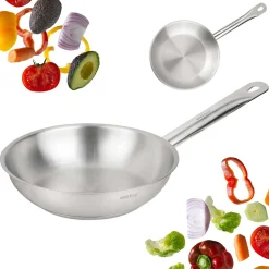 PATELNIA ZE STALI NIERDZEWNEJ 21CT 20cm KINGHOFF KH-2018 GASTRO