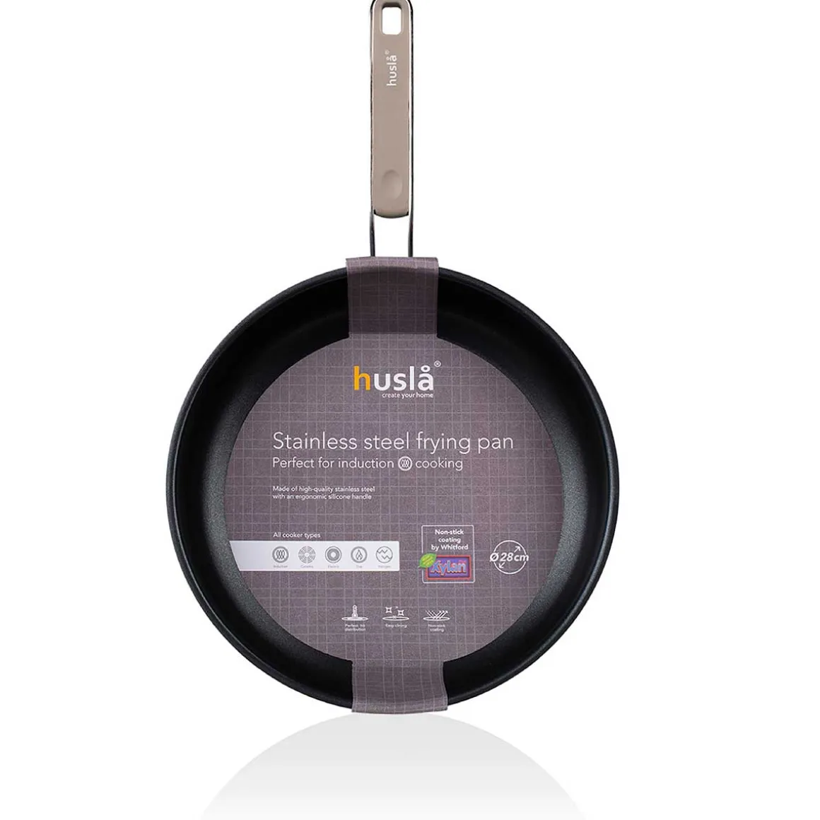 Patelnia ze stali nierdzewnej 24cm Husla