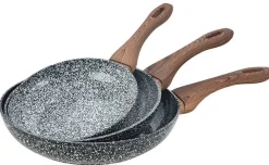 3 PATELNIE GRANITOWE GRANIT WOOD KINGHOFF KH-1030