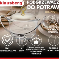 PODGRZEWACZ ŻAROODPORNY WAZA 4L KLAUSBERG KB-7920