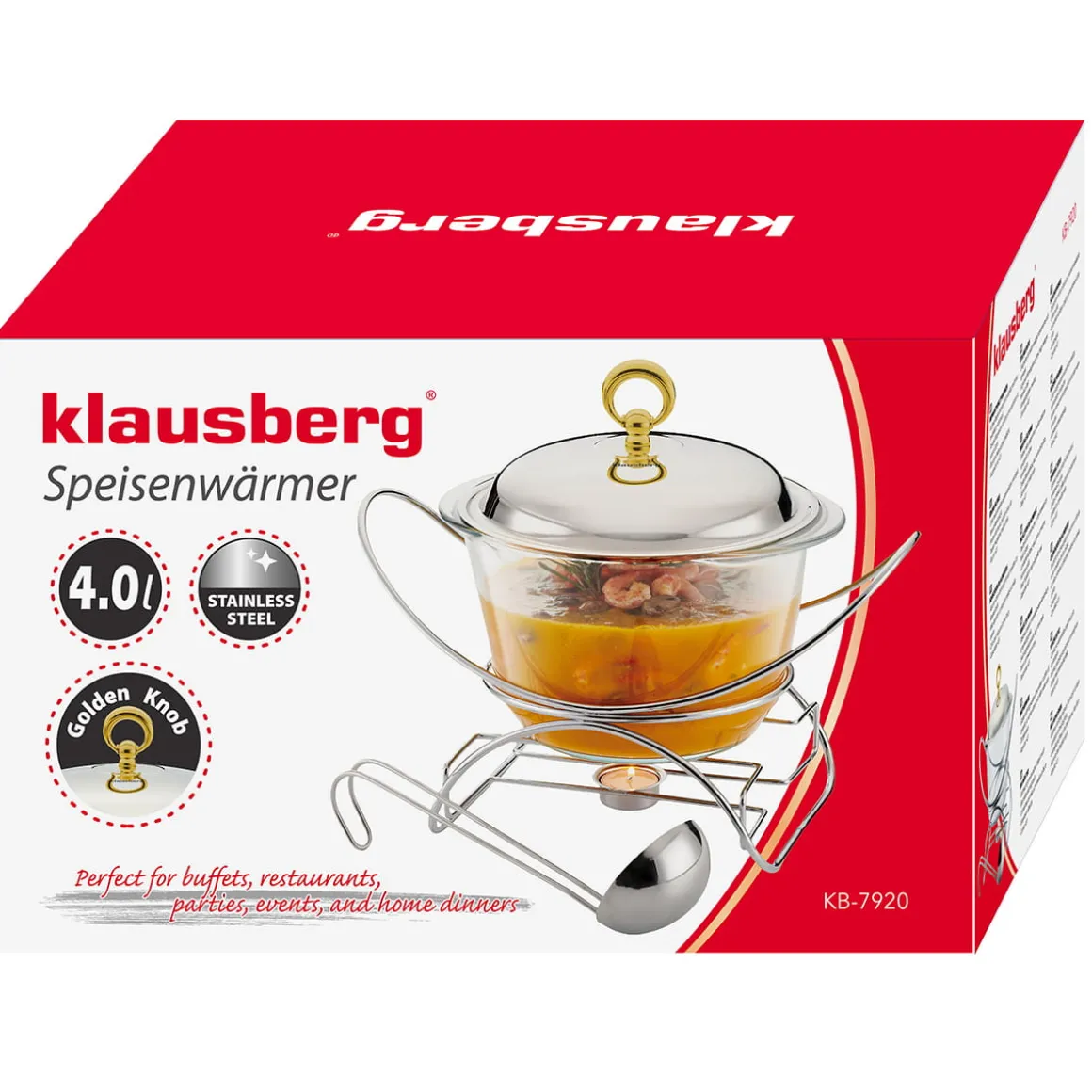 PODGRZEWACZ ŻAROODPORNY WAZA 4L KLAUSBERG KB-7920
