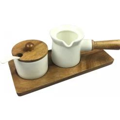 PORCELANOWA CUKIERNICA ORAZ MLECZNIK NA PODSTAWCE KASSEL