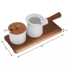 PORCELANOWA CUKIERNICA ORAZ MLECZNIK NA PODSTAWCE KASSEL