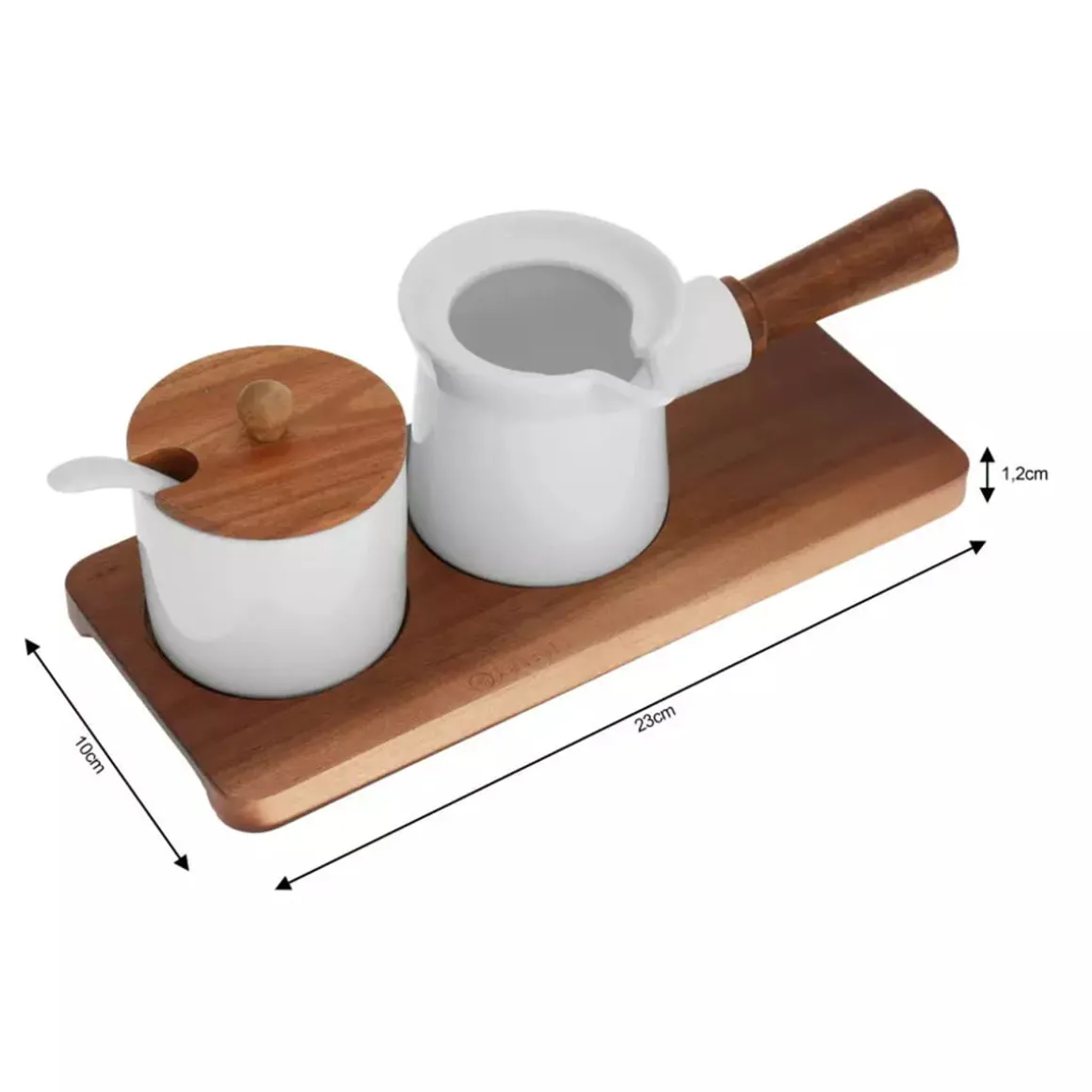 PORCELANOWA CUKIERNICA ORAZ MLECZNIK NA PODSTAWCE KASSEL