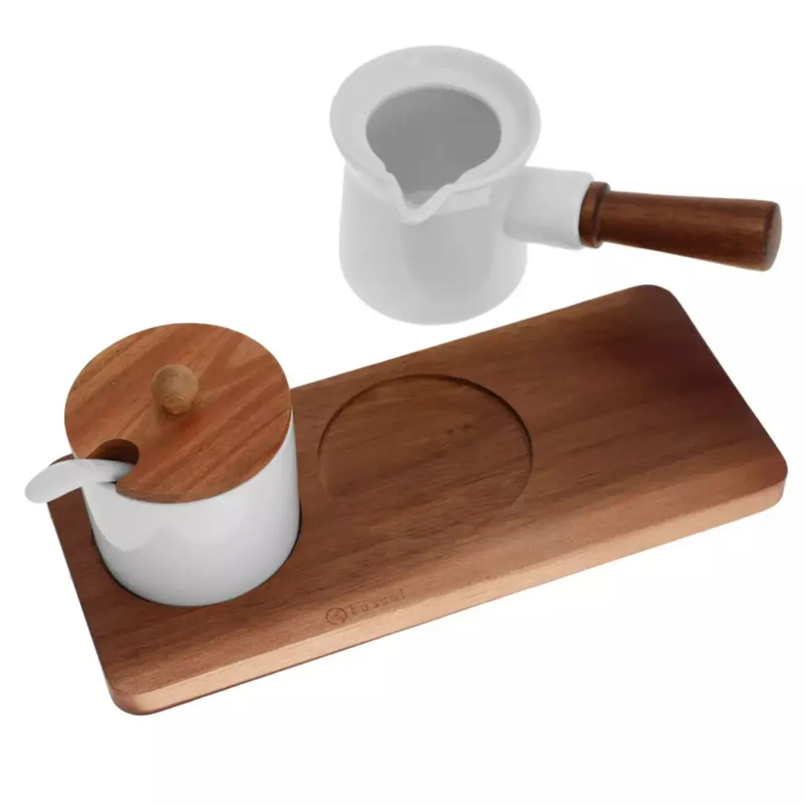 PORCELANOWA CUKIERNICA ORAZ MLECZNIK NA PODSTAWCE KASSEL