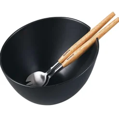 PORCELANOWA MISA DO SAŁAT Z PRZYBORAMI KLAUSBERG KB-7786 CZARNA