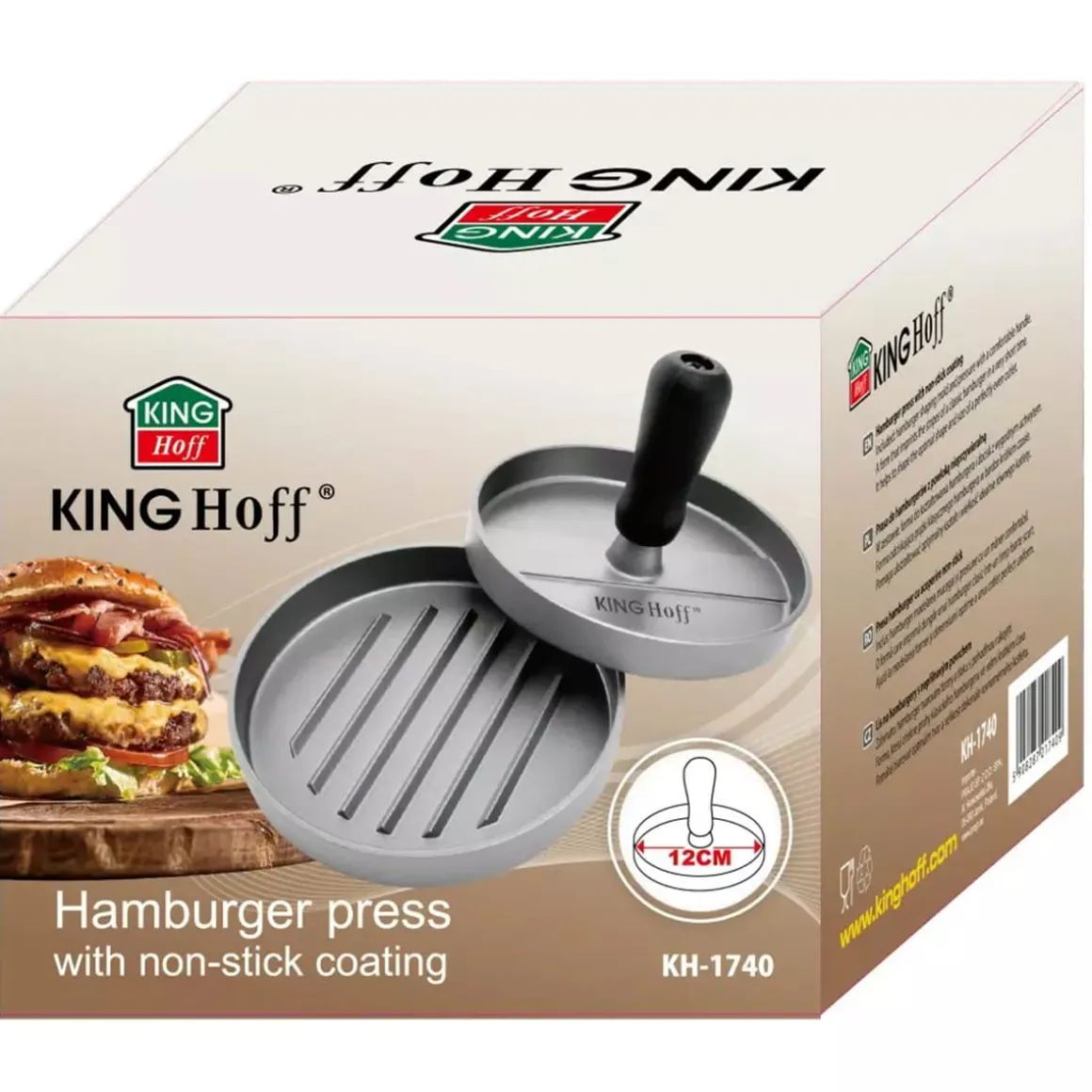 PRASKA DO FORMOWANIA BURGERÓW KINGHOFF KH-1740