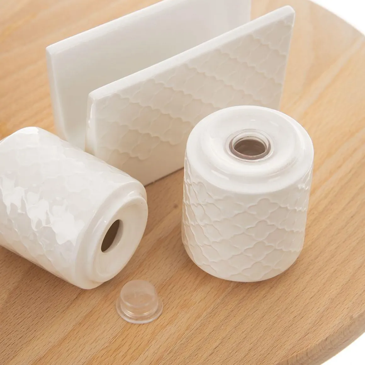 PRZYPRAWNIK PORCELANOWY SERWETNIK SOLNICZKA PIEPRZNICZKA ORION