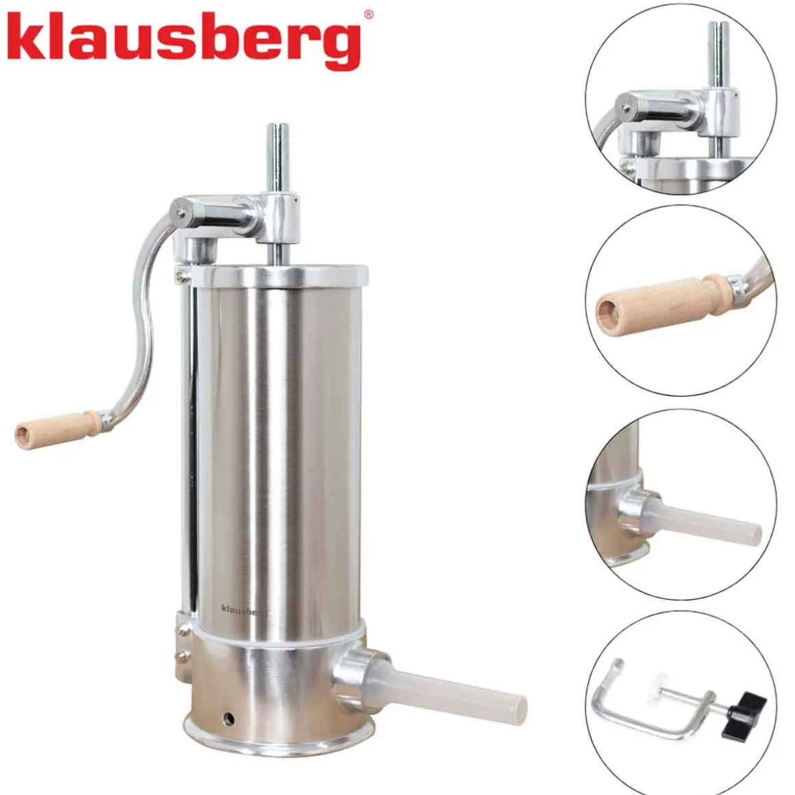 RĘCZNA NADZIEWARKA DO KIEŁBASY 5kg KLAUSBERG KB-7927 PIONOWA