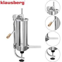 RĘCZNA NADZIEWARKA DO KIEŁBASY 3kg KLAUSBERG KB-7926 PIONOWA