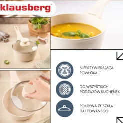 RONDELEK MARMUROWY 1,2l Z POKRYWĄ KLAUSBERG KB-7987