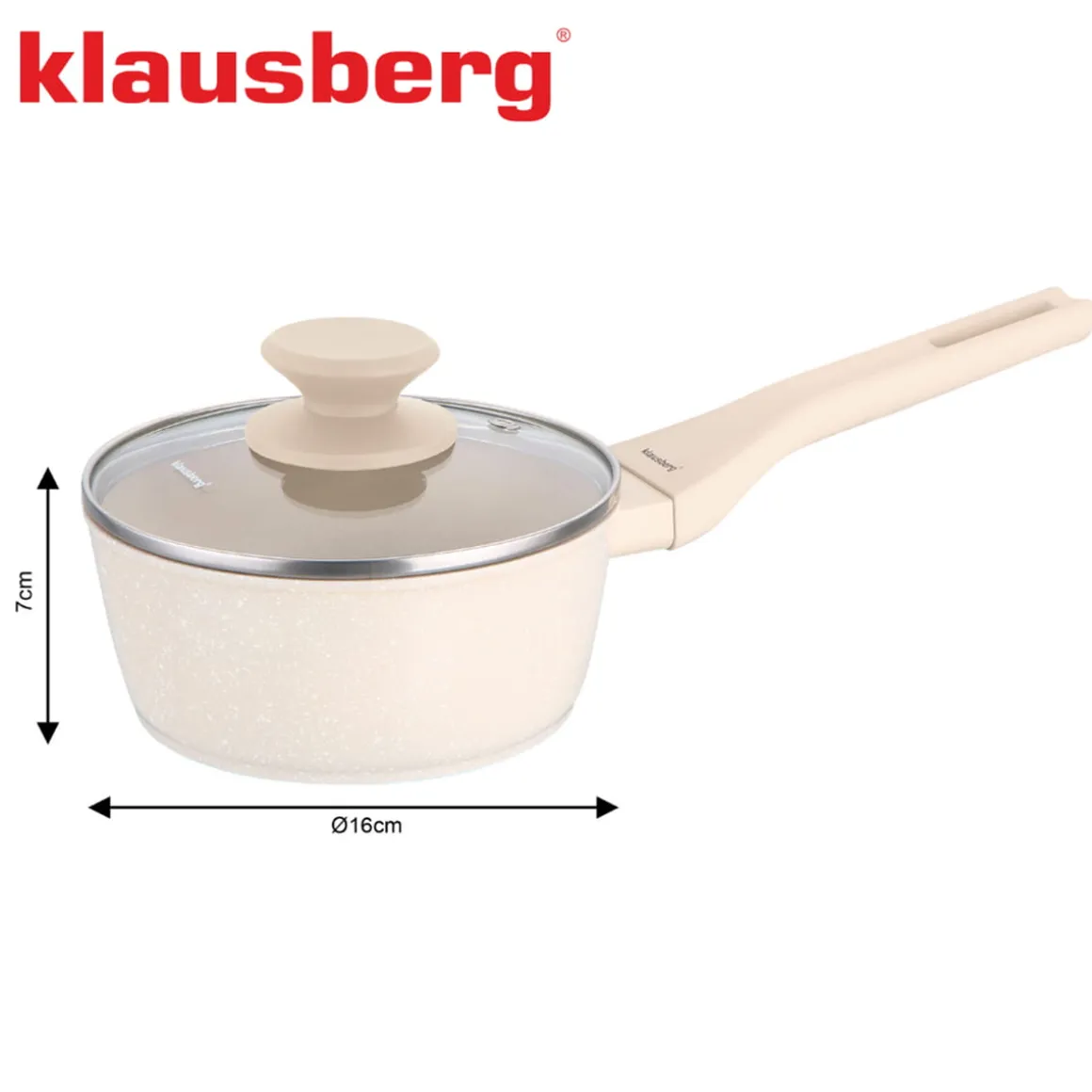 RONDELEK MARMUROWY 1,2l Z POKRYWĄ KLAUSBERG KB-7987