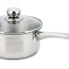 RONDELEK STALOWY Z POKRYWĄ 12cm KINGHOFF CHEF 0,5L