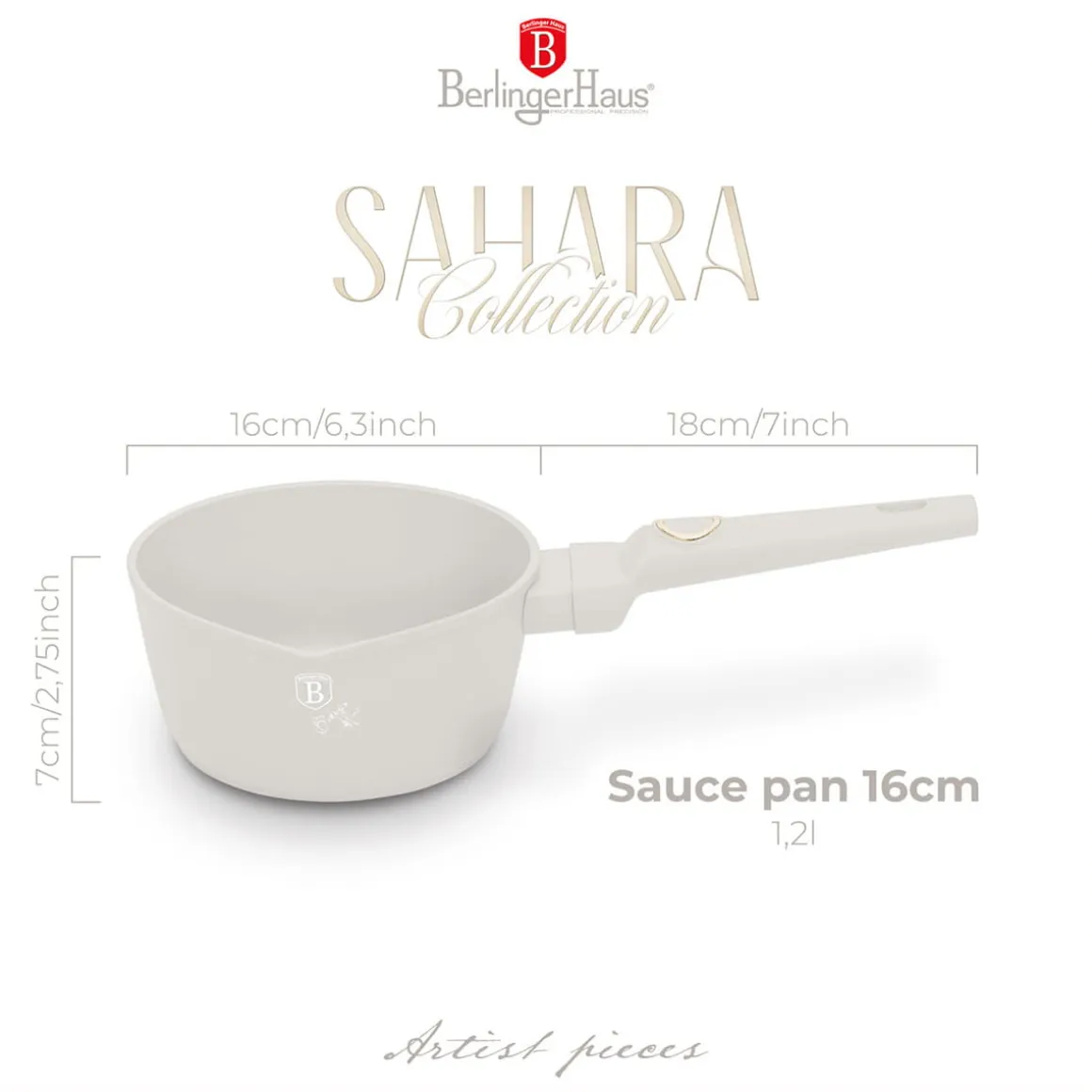 RONDELEK TYTANOWY 16cm BERLINGER HAUS BH-8057 SAHARA
