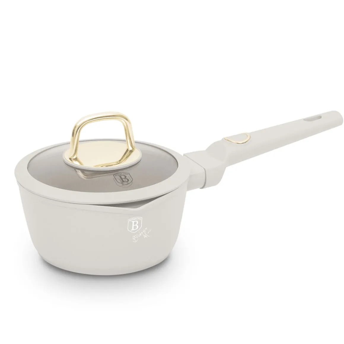 RONDELEK TYTANOWY 16cm Z POKRYWĄ BERLINGER HAUS BH-8058 SAHARA