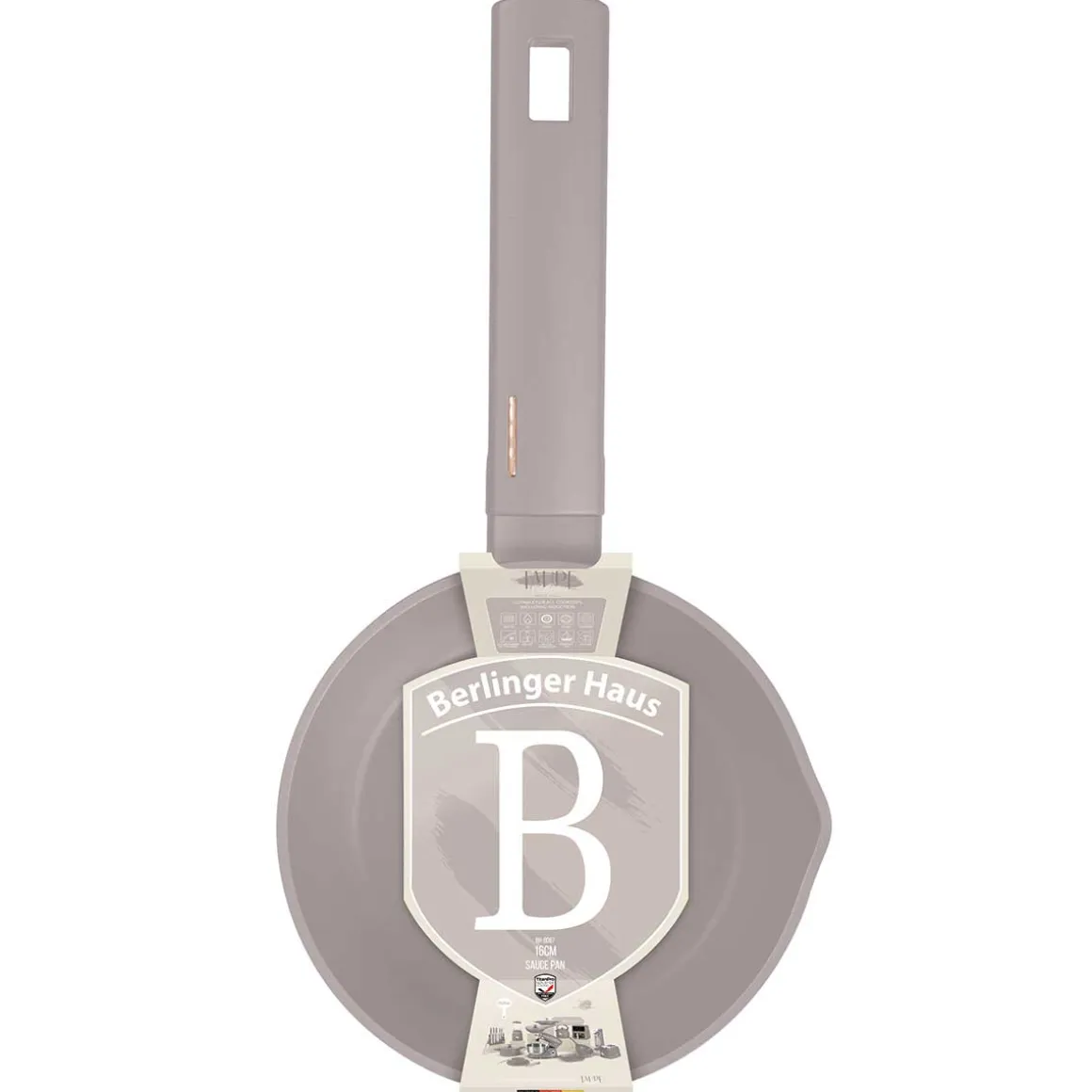 RONDEL TYTANOWY 16cm BERLINGER HAUS BH-8087 TAUPE