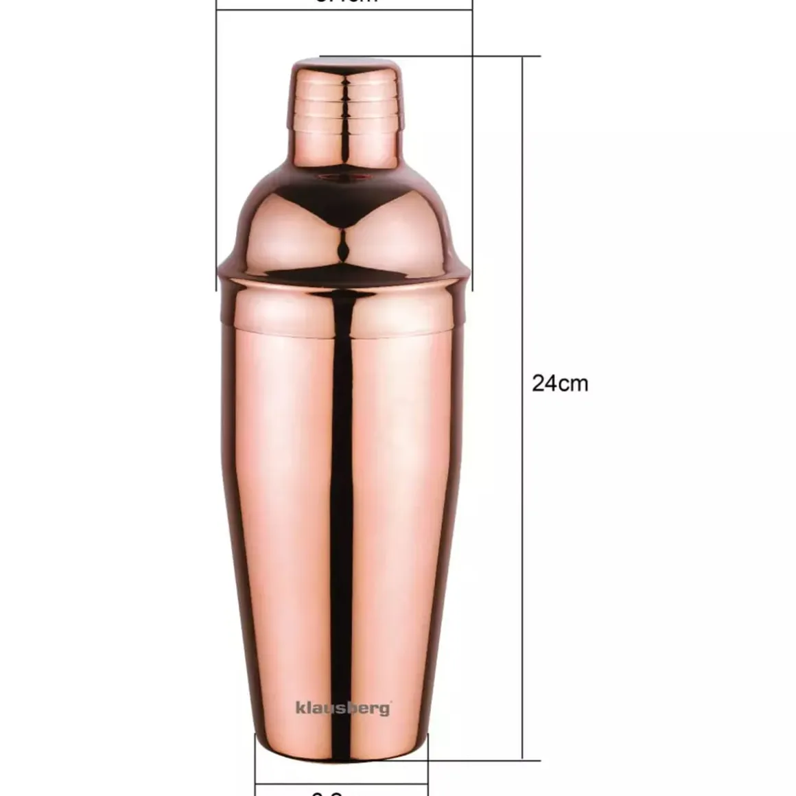 SHAKER BARMAŃSKI DO KOKTAJLI 750ml KLAUSBERG KB-7650