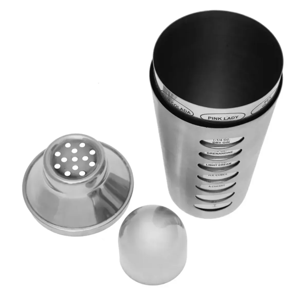 SHAKER BARMAŃSKI Z RECEPTURAMI 600ml KINGHOFF KH-1393