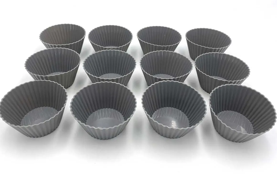 SILIKONOWE FOREMKI DO PIECZENIA MUFFINEK 12szt.