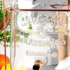SŁÓJ SZKLANY 5,5l DO NAPOJÓW Z KRANIKIEM I STOJAKIEM 139603