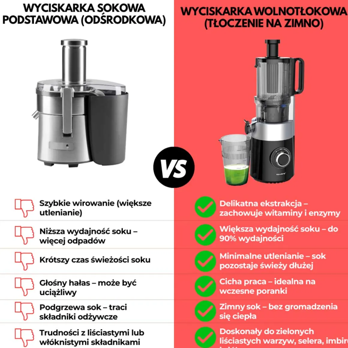 SOKOWIRÓWKA WYCISKARKA WOLNOOBROTOWA PIONOWA KLAUSBERG KB-7871