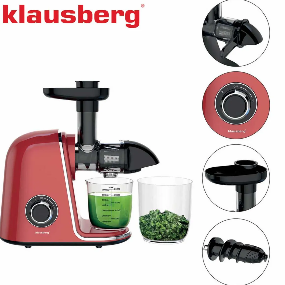 SOKOWIRÓWKA WYCISKARKA WOLNOOBROTOWA KLAUSBERG KB-7870