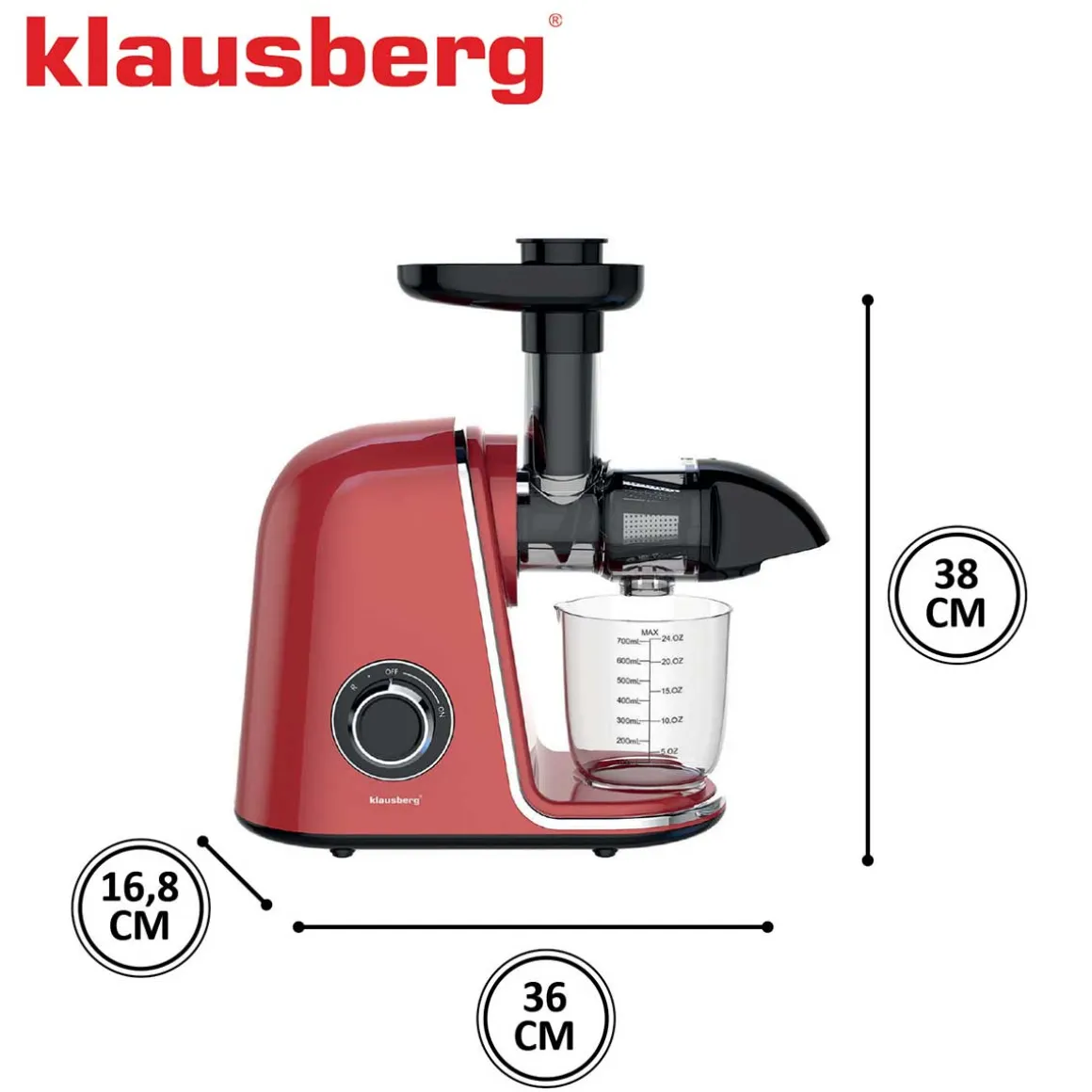 SOKOWIRÓWKA WYCISKARKA WOLNOOBROTOWA KLAUSBERG KB-7870