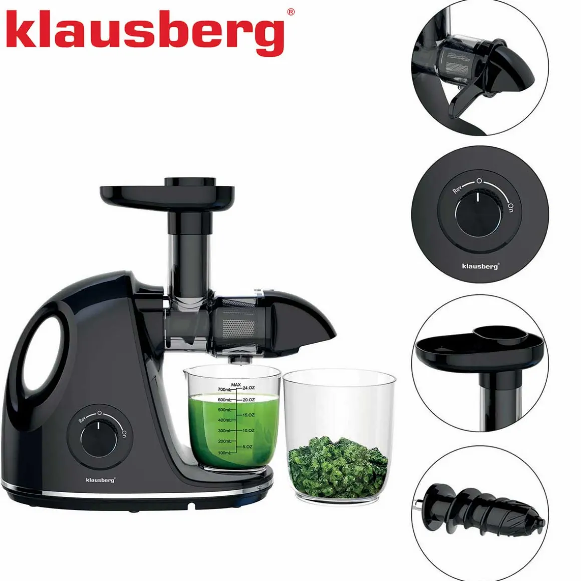 SOKOWIRÓWKA WYCISKARKA WOLNOOBROTOWA KLAUSBERG KB-7861