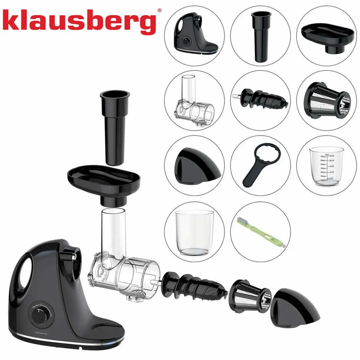 SOKOWIRÓWKA WYCISKARKA WOLNOOBROTOWA KLAUSBERG KB-7861