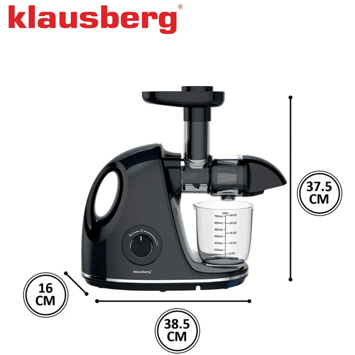 SOKOWIRÓWKA WYCISKARKA WOLNOOBROTOWA KLAUSBERG KB-7861