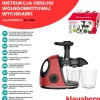 SOKOWIRÓWKA WYCISKARKA WOLNOOBROTOWA KLAUSBERG KB-7865