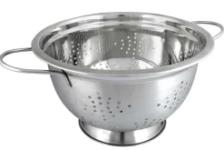 STALOWY DURSZLAK GŁĘBOKI 24cm Z UCHWYTAMI KINGHOFF KH-1237