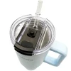 STALOWY KUBEK TERMICZNY TERMOS 1200ml Z RĄCZKĄ I SŁOMKĄ KM-2174