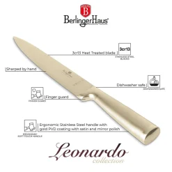 STALOWY NÓŻ DO FILETOWANIA BERLINGER HAUS 20cm BH-2931 GOLD