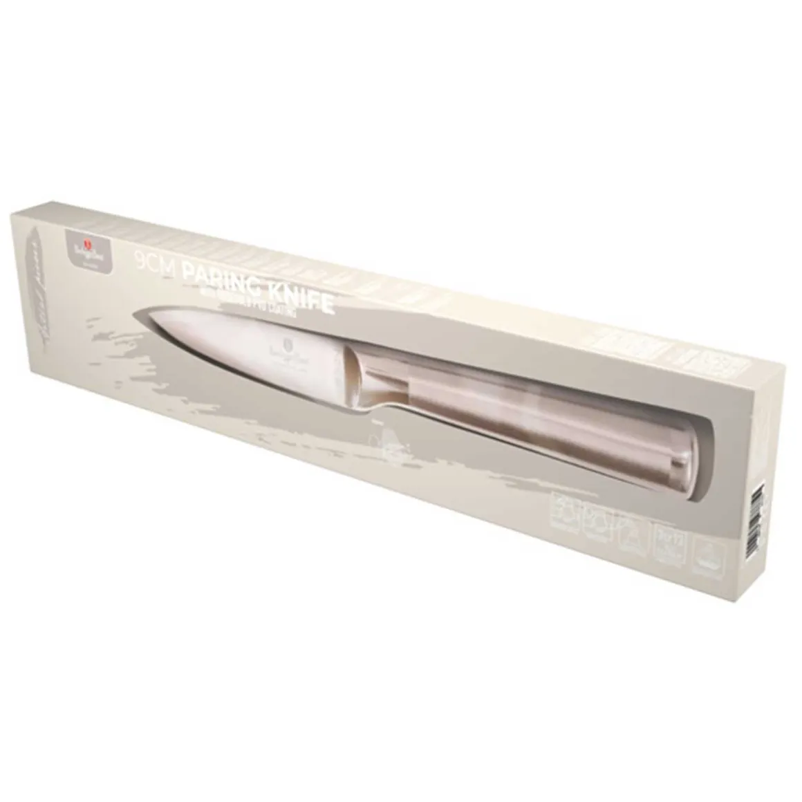 STALOWY NÓŻ DO OBIERANIA BERLINGER HAUS 9,5cm BH-2939 ROSE GOLD