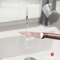 STALOWY NÓŻ DO OBIERANIA BERLINGER HAUS 9,5cm BH-2939 ROSE GOLD
