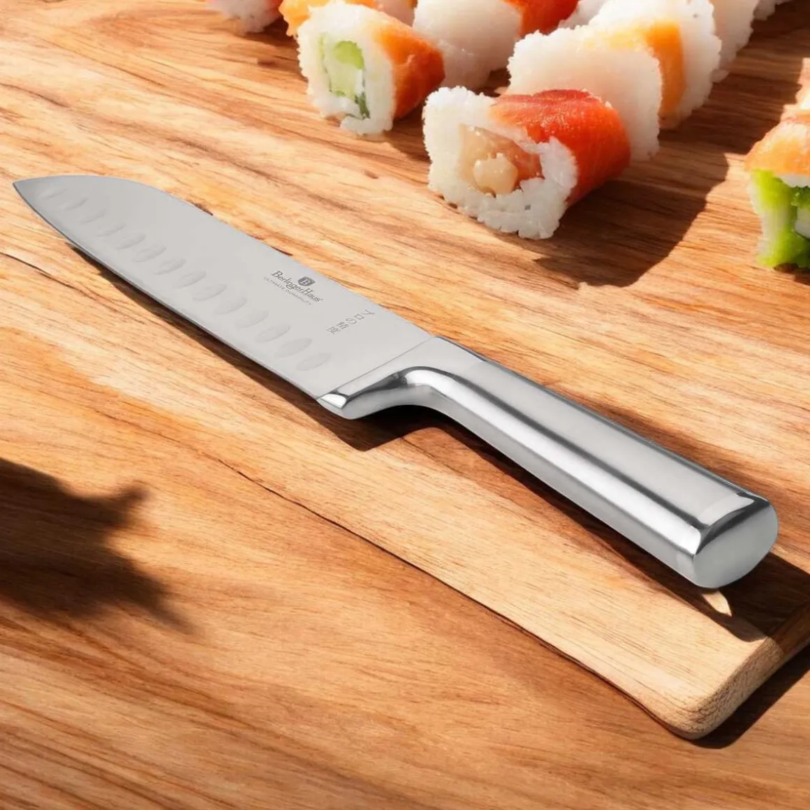 STALOWY NÓŻ SANTOKU BERLINGER HAUS 17,5cm BH-2823