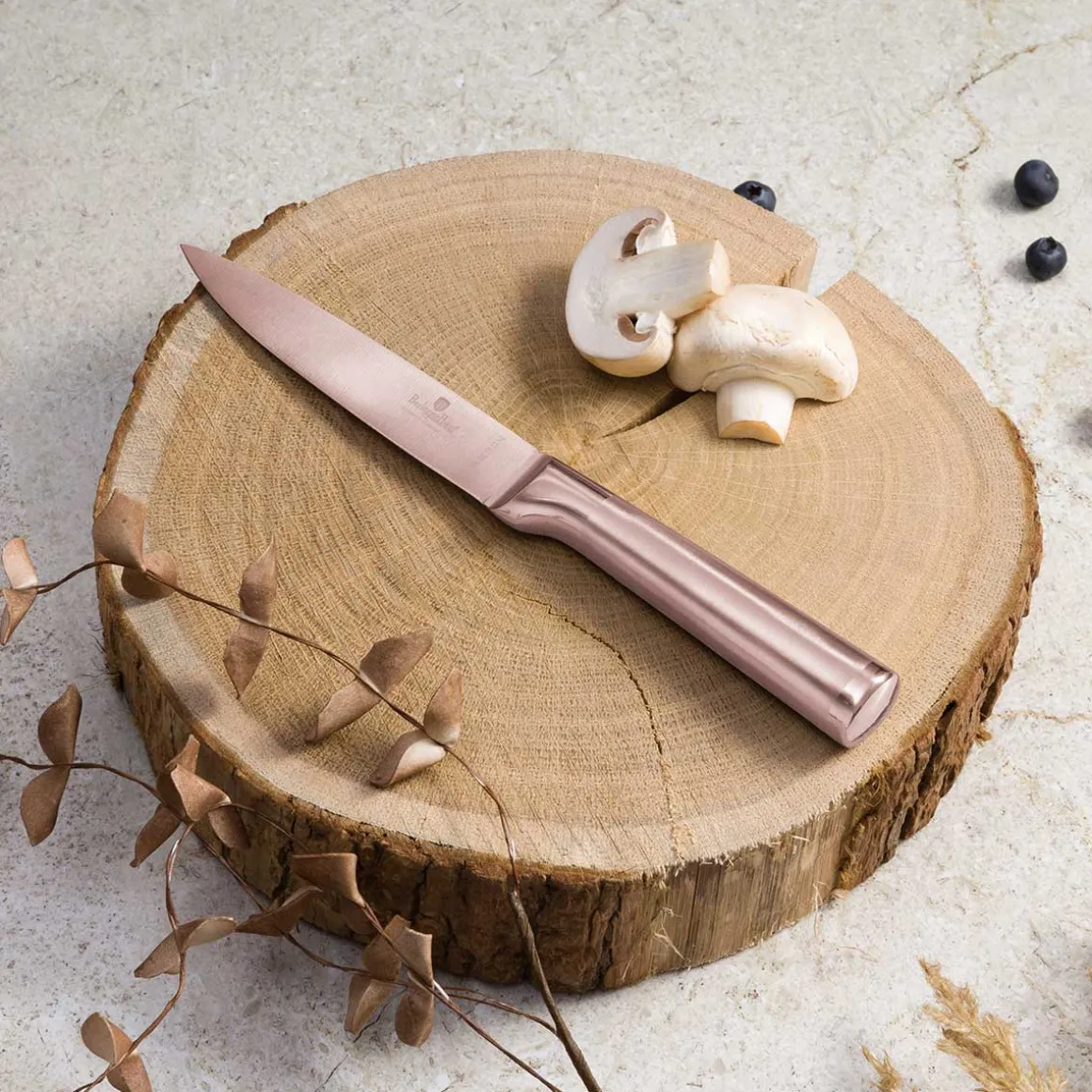 STALOWY NÓŻ UNIWERSALNY BERLINGER HAUS 12,5cm BH-2938 ROSE GOLD
