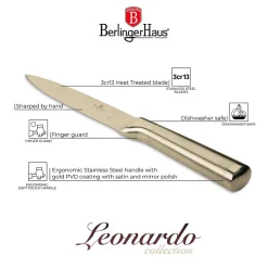 STALOWY NÓŻ UNIWERSALNY BERLINGER HAUS 12,5cm BH-2932 GOLD
