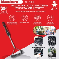 SZCZOTKA STALOWA DO CZYSZCZENIA RUSZTU GRILLA KLAUSBERG KB-7898