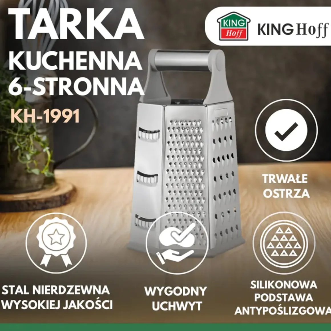 SZEŚCIOSTRONNA TARKA KUCHENNA KINGHOFF KH-1991