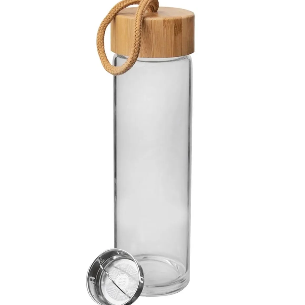 SZKLANA BUTELKA 450ml NA WODĘ Z SITKIEM 143757