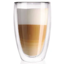 SZKLANKA TERMICZNA 450ML Z PODWÓJNĄ SCIANKĄ LATTE CAPPUCCINO