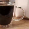 SZKLANKA TERMICZNA 180ML Z PODWÓJNĄ SCIANKĄ DO KAWY