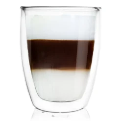 SZKLANKA TERMICZNA 330ML Z PODWÓJNĄ SCIANKĄ LATTE NAPOJÓW