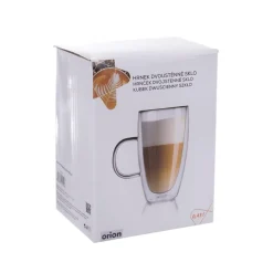 SZKLANKA TERMICZNA 430ML Z PODWÓJNĄ SCIANKĄ DO LATTE