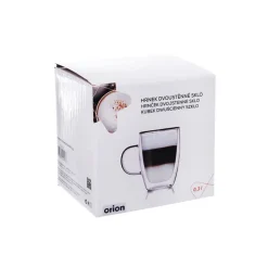 SZKLANKA TERMICZNA 300ML Z PODWÓJNĄ SCIANKĄ LATTE