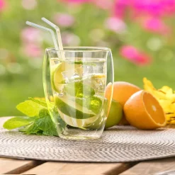 SZKLANKA TERMICZNA 300ml Z PODWÓJNĄ SCIANKĄ DO KAWY NAPOJÓW