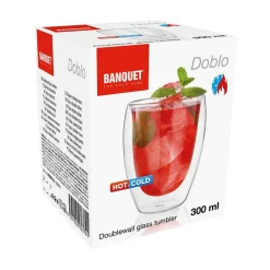 SZKLANKA TERMICZNA 300ml Z PODWÓJNĄ SCIANKĄ DO KAWY NAPOJÓW