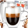 SZKLANKI TERMICZNE 2szt. 320ml Z PODWÓJNĄ SCIANKĄ DO KAWY HERBATY 139821